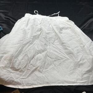 The Loft WOMENS White Babydoll Tank Top Crisscross Back Straps Size S NWT